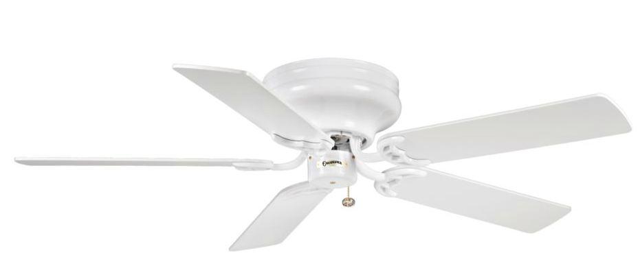 Snow White Hugger Ceiling Fan