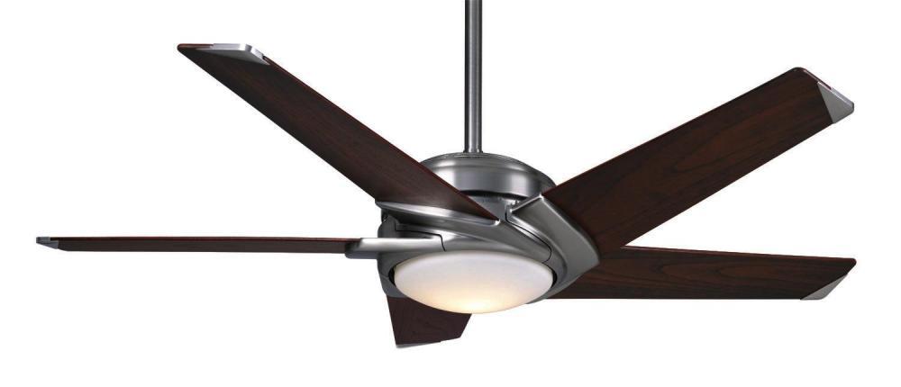 One Light Brushed Nickel Ceiling Fan