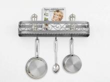 Hi-Lite MFG Co. H-13-24Y-B-BK01/B-SIL - POT RACK COLLECTION