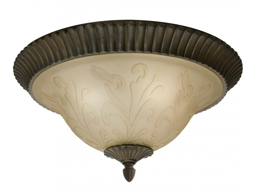 Bronze Bowl Flush Mount