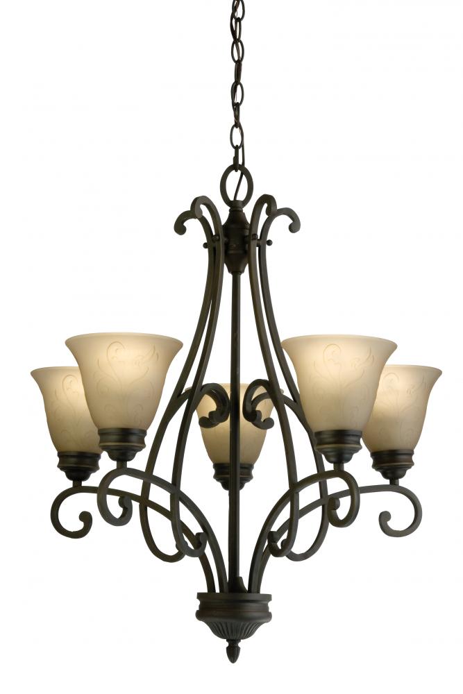 Bronze Up Chandelier