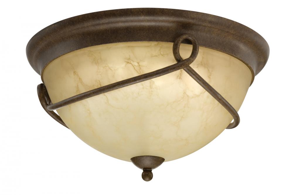 Bronze Bowl Flush Mount