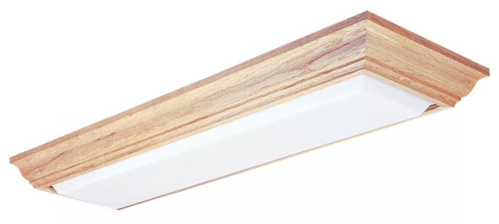 Two Light Wood Fluorescent Light