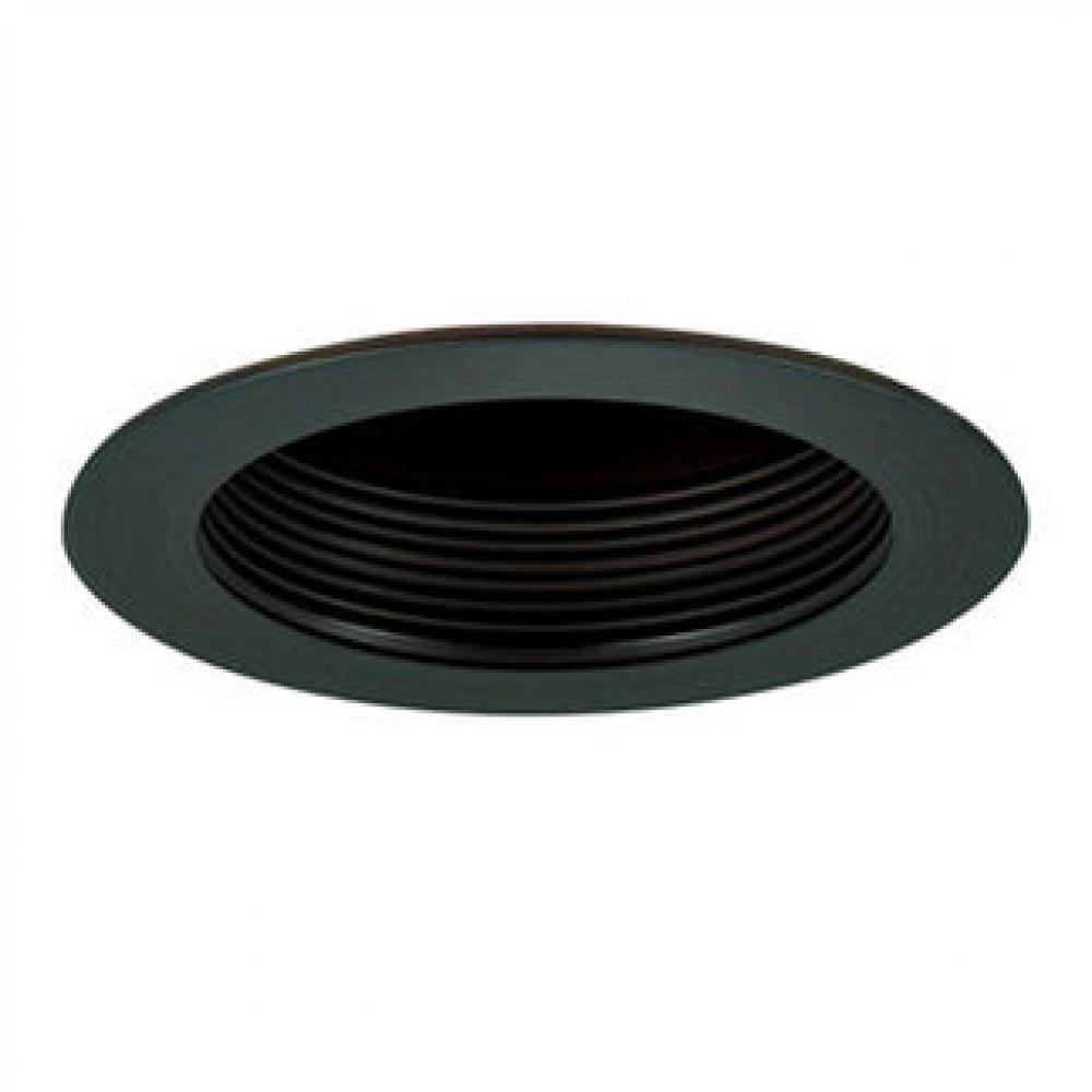 6&#34; Recessed CFL Light with BLACK BAFFLE AND BLACK FLANGE, EMERGENCY LIGHT