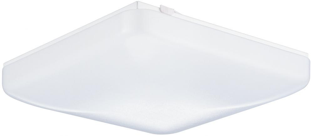One Light White Mushroom Flush Mount