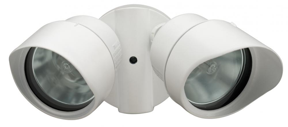 Two Light White Directional Wall Light