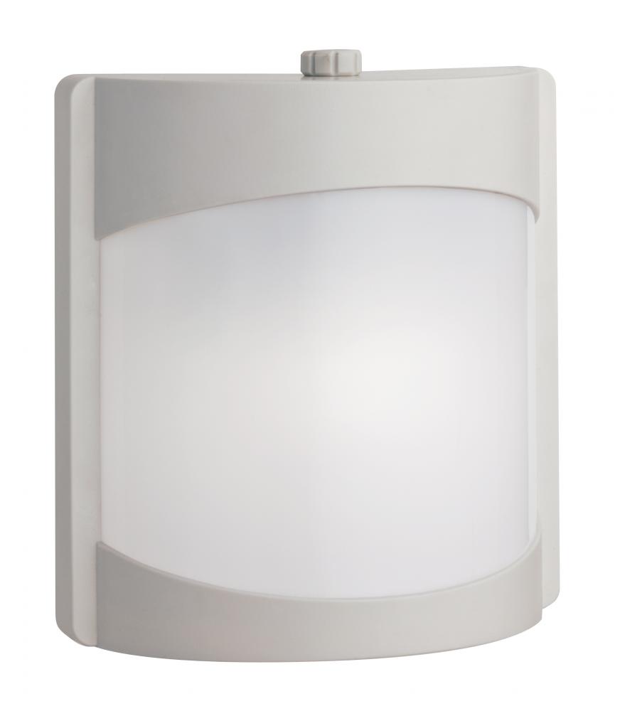 One Light White Outdoor Wall Light