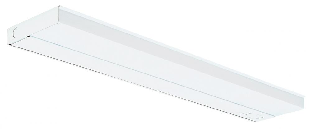 Two Light White Undercabinet Strip