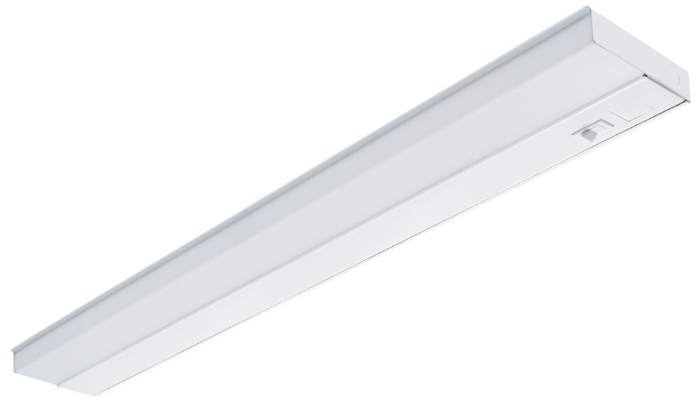 Two Light White Undercabinet Strip