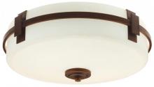 Light Concepts (Lithonia) 10851 BZB - Bronze Drum Shade Flush Mount