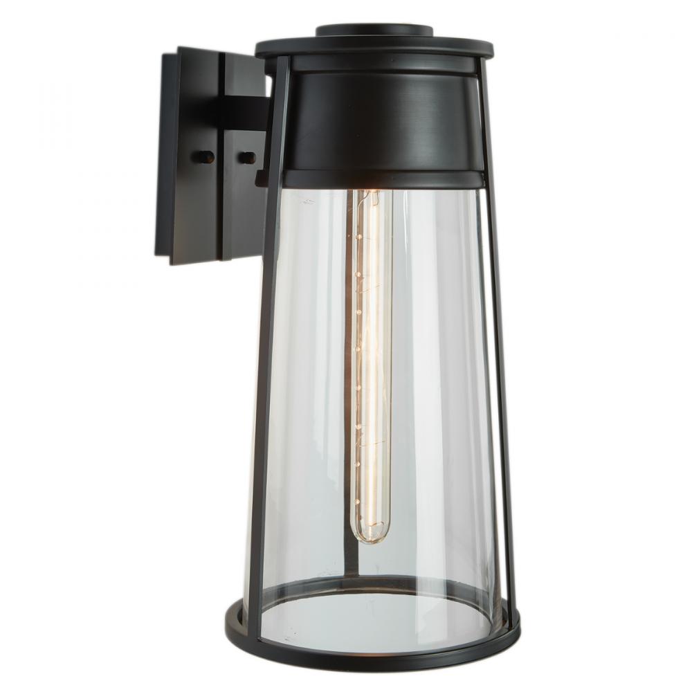 Cone Outdoor Wall Light - Matte Black