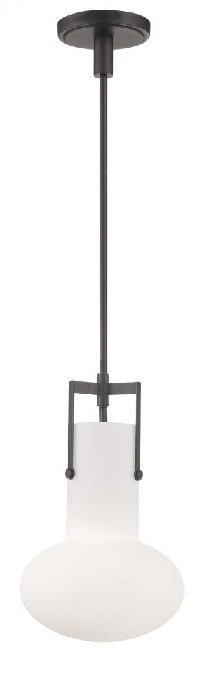 Izel 1-Light Glass Pendant - Oil Rubbed Bronze