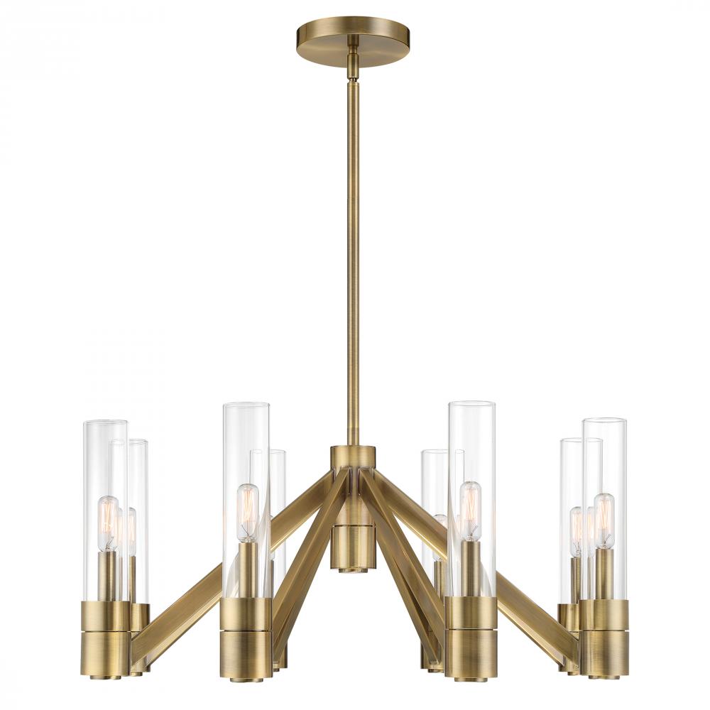 Rohe Chandelier - Aged Brass