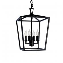 Norwell 1080-MB-NG - Cage Pendant Light - Matte Black