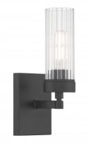 Norwell 2611-MB-CL - Lida Glass Bath Light - Matte Black