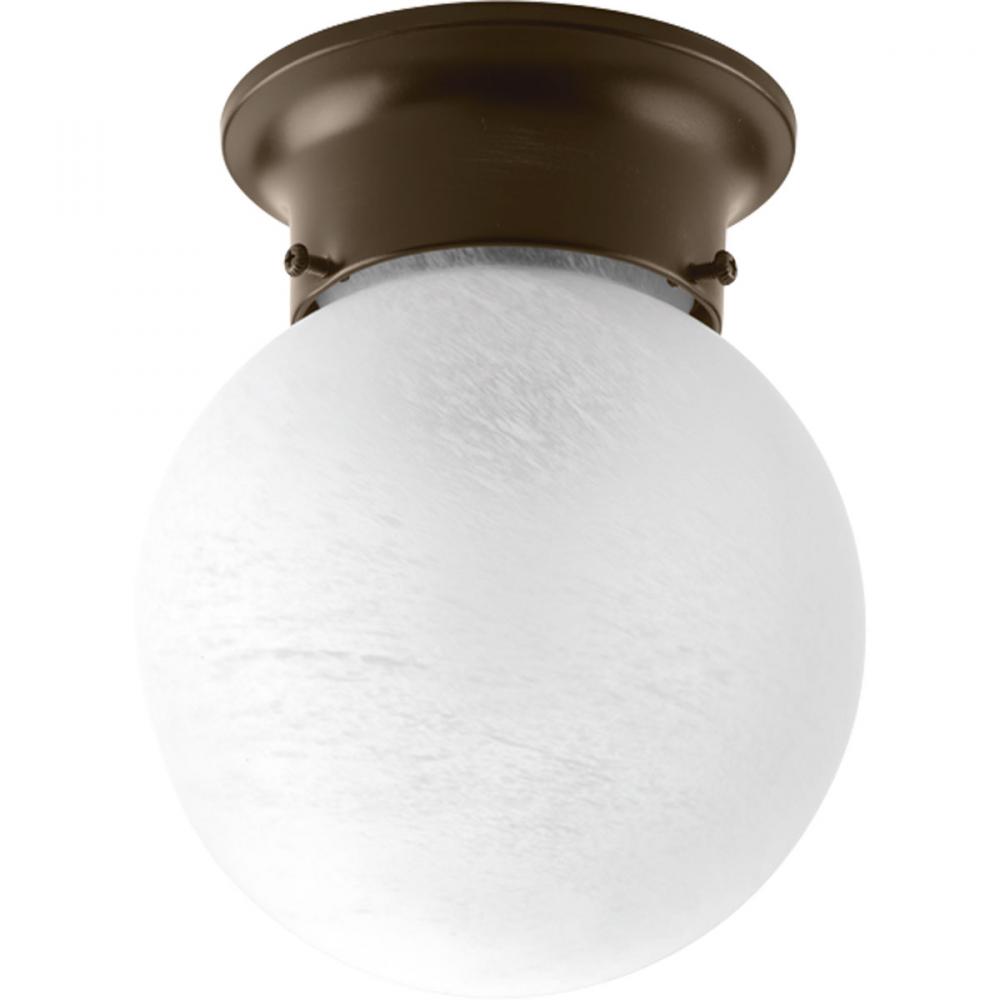 Glass Globes Collection 6&#34; One-Light Close-to-Ceiling