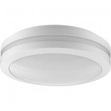 Progress P550112-028-30 - Hard Nox Collection White 12&#34; Die Cast Round Flush Mount Light