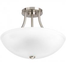 Progress P3748-09 - Gather Collection Two-Light 12-7/8&#34; Semi-Flush Convertible