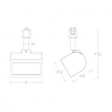 WAC US J-3020W-CS-WT - Ocularc 3020W - 5CCT Wall Wash Track Luminaire