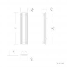 WAC US WS-W17524-30-BK - Moline Outdoor Wall Sconce