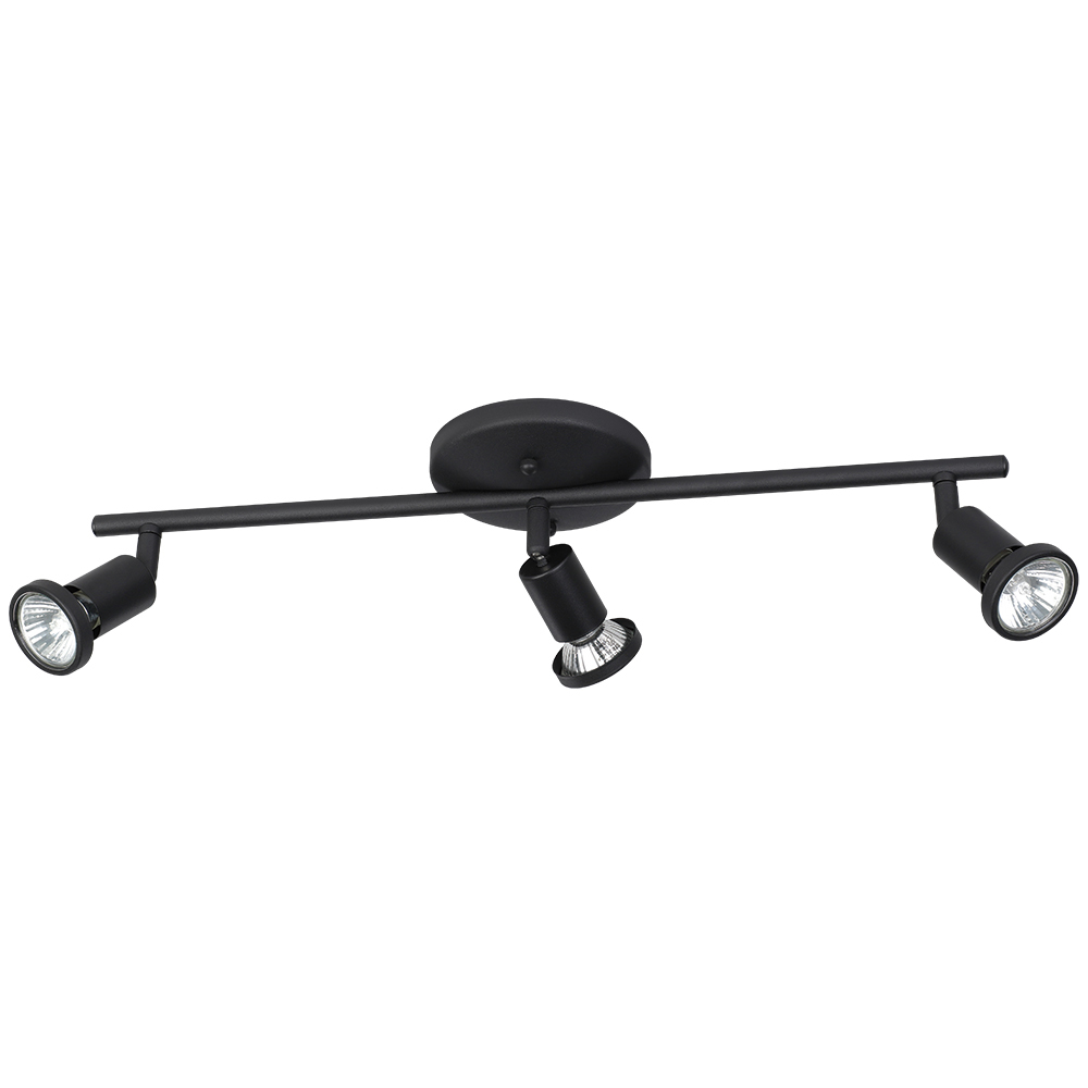 Tremendo - 3 Lt Fixed Track Light Structured Black Finish 3x10W