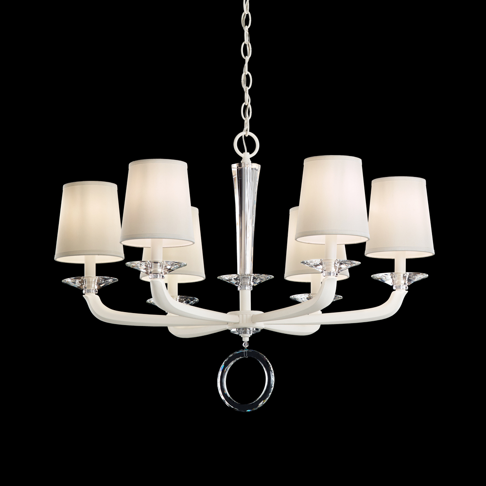 Emilea 6 Light 120V Chandelier in Etruscan Gold with Optic Crystal