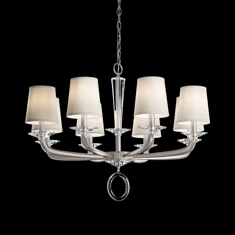 Emilea 8 Light 120V Chandelier in Heirloom Bronze with Optic Crystal