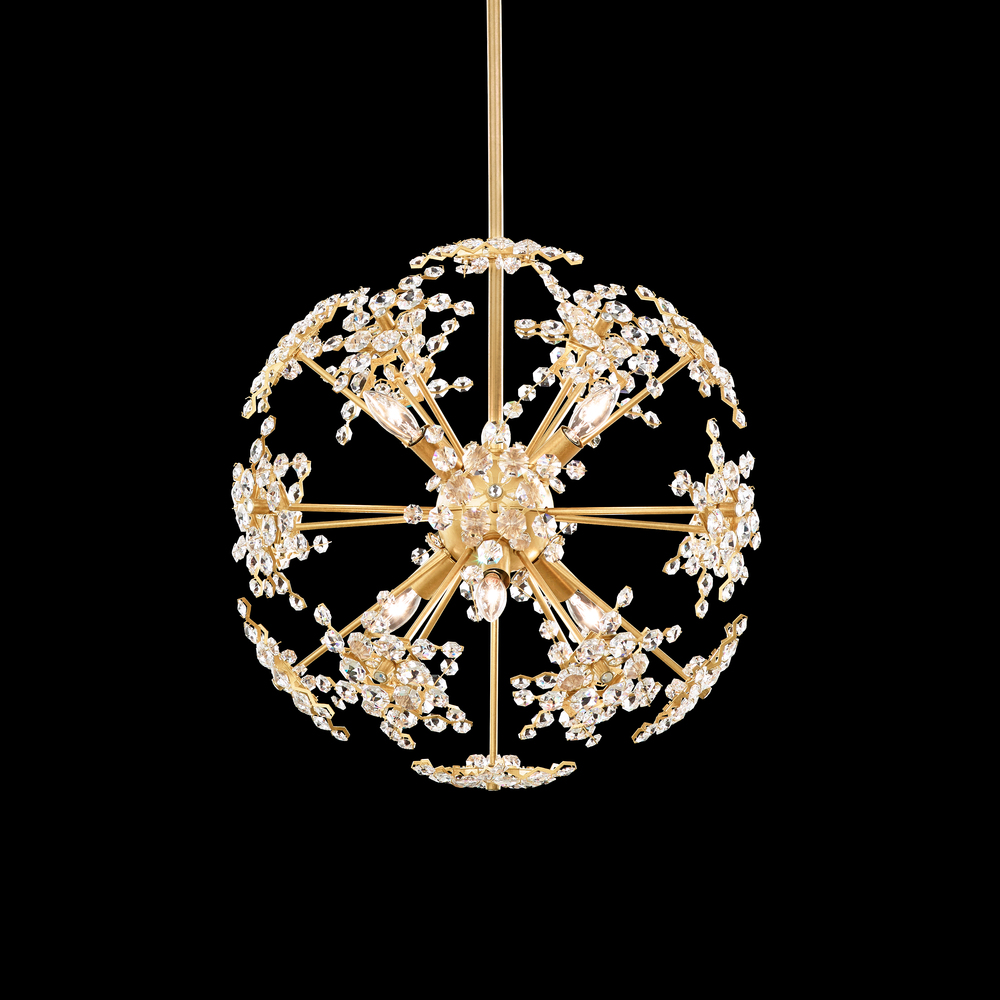 Esteracae 18IN 120V Pendant in Heirloom Gold with Radiance Crystal