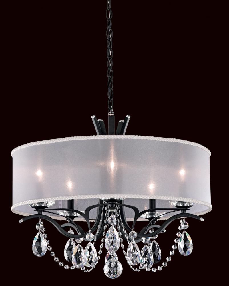 Vesca 5 Light 120V Chandelier in Heirloom Bronze with Heritage Handcut Crystal