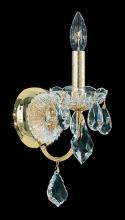 Schonbek 1870 1701-51 - Century 1 Light 120V Wall Sconce in Black with Heritage Handcut Crystal