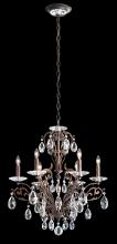 Schonbek 1870 FE7006N-26H - Filigrae 6 Light 120V Chandelier in French Gold with Clear Heritage Handcut Crystal