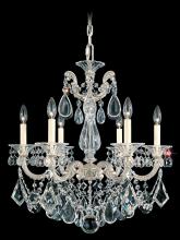 Schonbek 1870 5072-27 - La Scala 6 Light 120V Chandelier in Parchment Gold with Clear Heritage Handcut Crystal