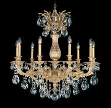 Schonbek 1870 5679-76H - Milano 9 Light 120V Chandelier in Heirloom Bronze with Heritage Handcut Crystal