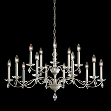 Schonbek 1870 MD1015N-06H - Modique 15 Light 120V Chandelier in White with Clear Heritage Handcut Crystal