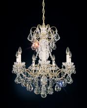 Schonbek 1870 3656-49H - New Orleans 7 Light 120V Chandelier in Black Pearl with Clear Heritage Handcut Crystal