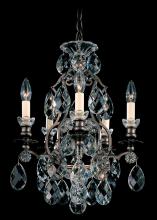 Schonbek 1870 3769-51S - Renaissance 5 Light 120V Chandelier in Black with Clear Crystals from Swarovski