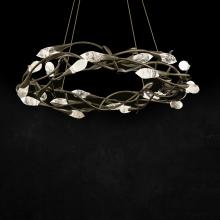 Schonbek 1870 S2434-26OH - Secret Garden 35in LED 3500K 120V-277V Pendant in French Gold with Optic Haze Quartz