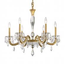 Schonbek 1870 S7606N-23R - Napoli 6 Light 120V Chandelier in Etruscan Gold with Radiance Crystal