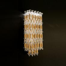 Schonbek 1870 S8118-48O - Tahitian 19IN LED 3000K/3500K/4000K 120V-277V Wall Sconce in Antique Silver with Optic Crystal