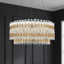 Schonbek 1870 S8124-48O - Tahitian 25IN LED 3000K/3500K/4000K 120V-277V Pendant in Antique Silver with Optic Crystal