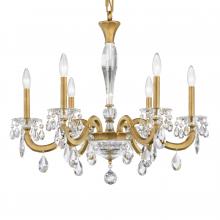 Schonbek 1870 S8606N-23R - San Marco 6 Light 120V Chandelier in Etruscan Gold with Radiance Crystal