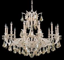 Schonbek 1870 6952-48H - Sophia 12 Light 120V Chandelier in Antique Silver with Heritage Handcut Crystal