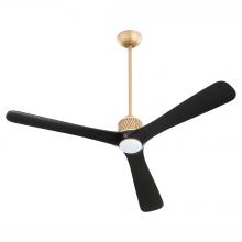 Cyan Designs 11975 - Shamal 60&#34; Ceiling Fan Aged Brass - Matte Black