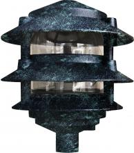 Dabmar D5302-VG - PAGODA FIX 3 TIER 10&#34;TOP 1/2&#34;BASE 13W DL-S13-GU24 120V