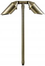 Dabmar LV32-WBS - SOLID CAST BRASS PATH LIGHT 2X20W MR16 12V