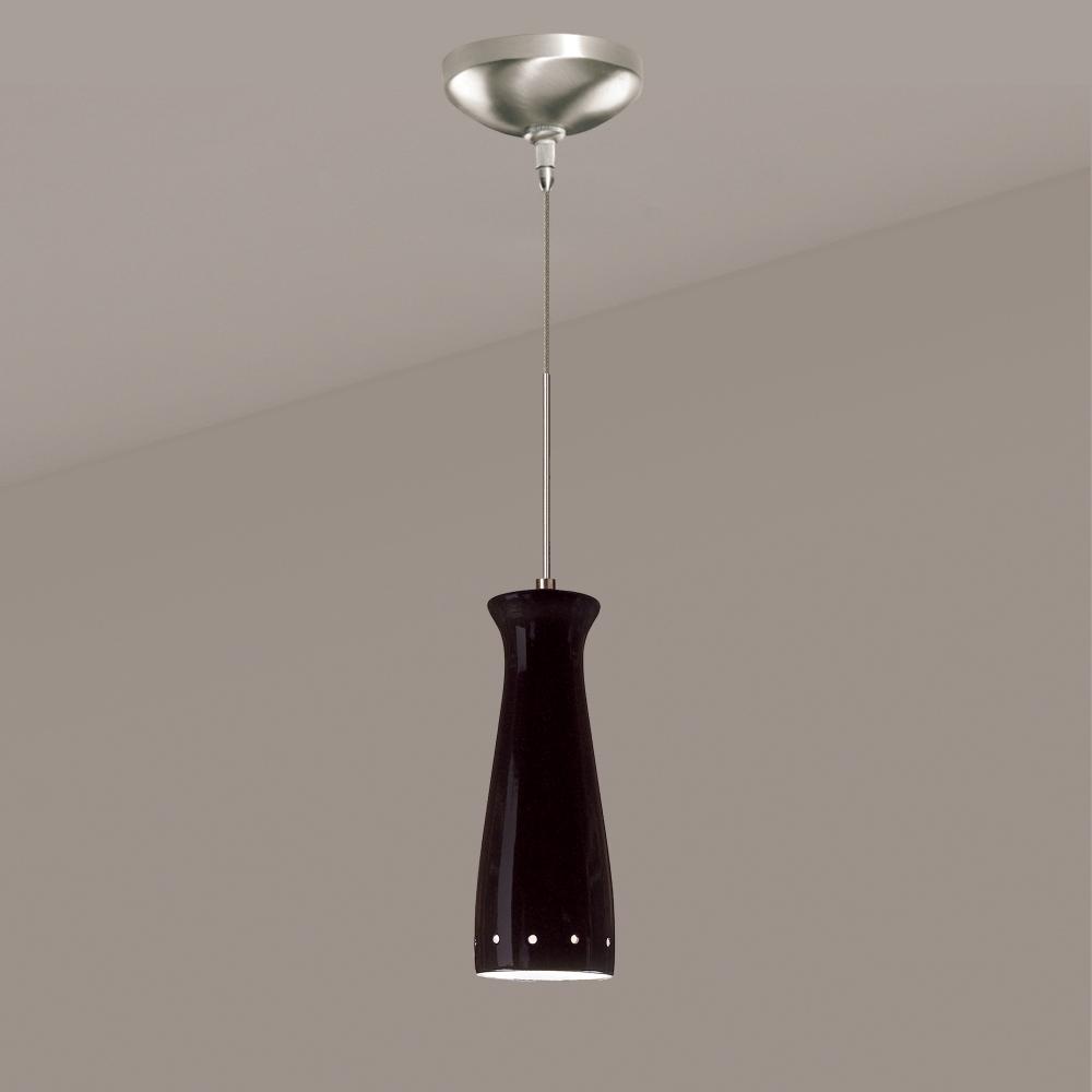 Pilsner Low Voltage Mini Pendant Black Gloss (12V Dimmable MR16 LED (Bulb included))