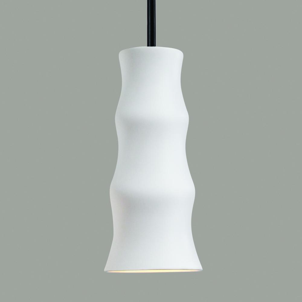 Chamber Mini Pendant: Beige Granite (Black Cord & Canopy)