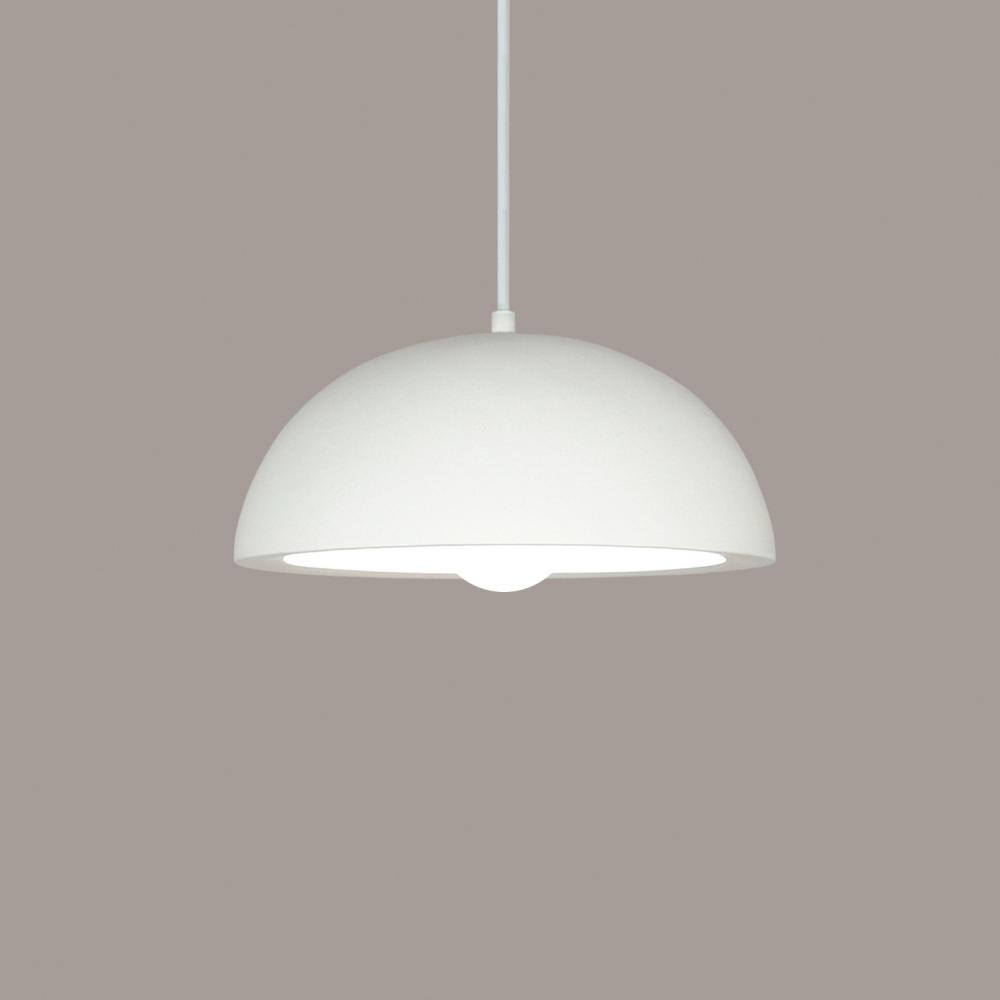 Gran Thera Pendant: Spanish Olive (White Cord & Canopy)