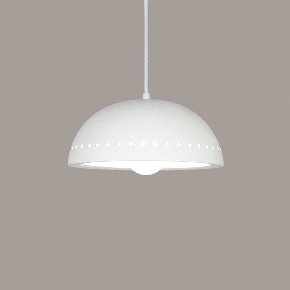 Cyprus Pendant: Lichen (Black Cord & Canopy)