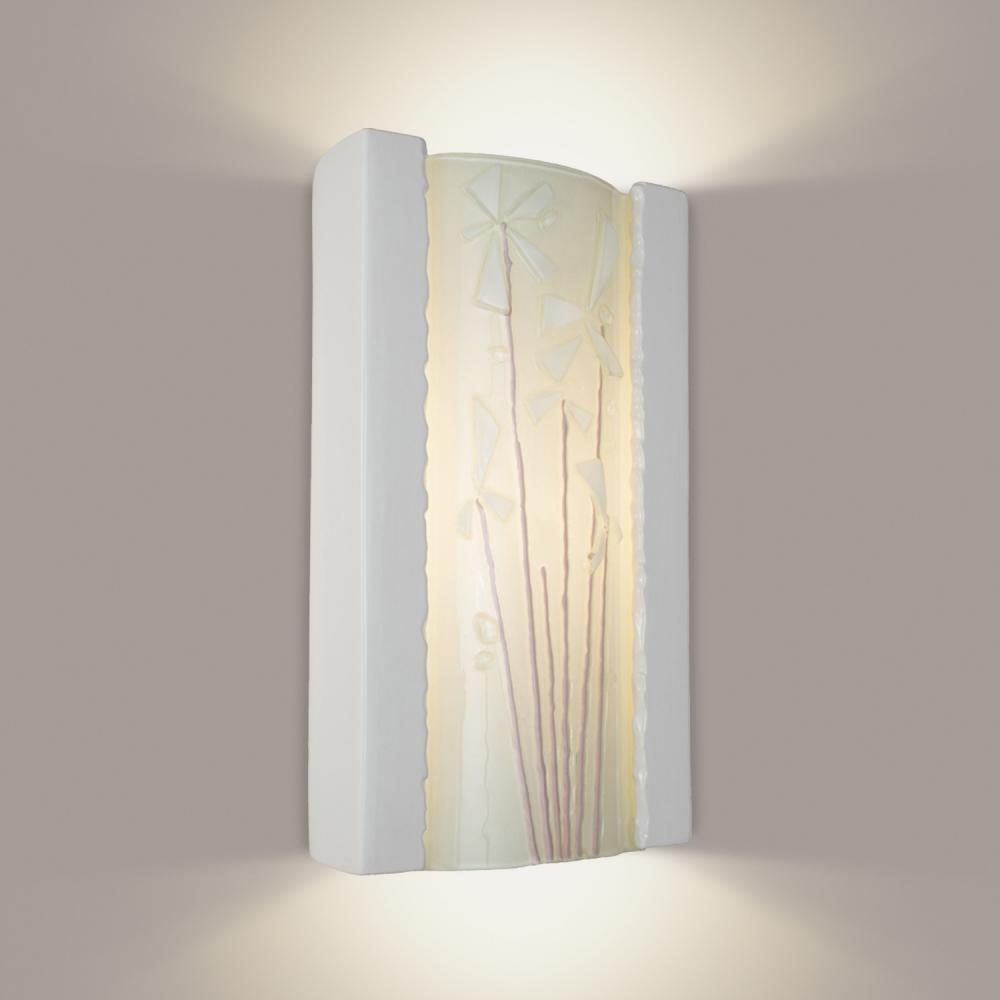 Meadow Wall Sconce White Gloss and White Frost (Outdoor/WET Location)